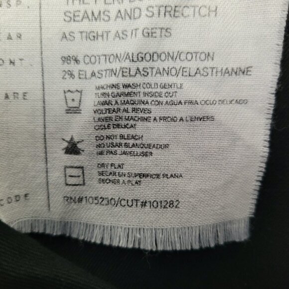 Current/Elliott x Altuzarra The Runner Stretch Skinny Jean Tar (Black) 26/0 - Picture 9 of 9